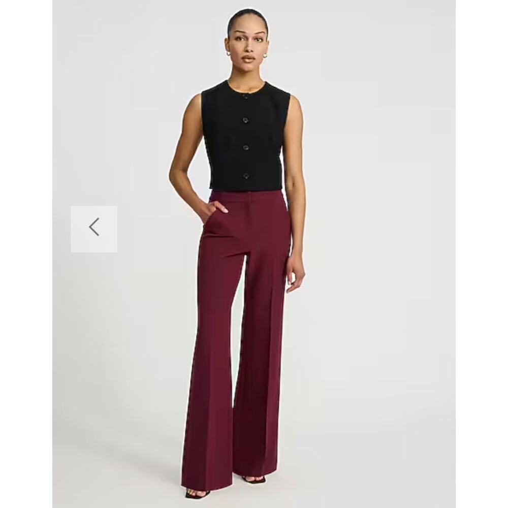 Express Editor Studio Stretch Twill High Waisted Flare Trouser NWT Size 0R